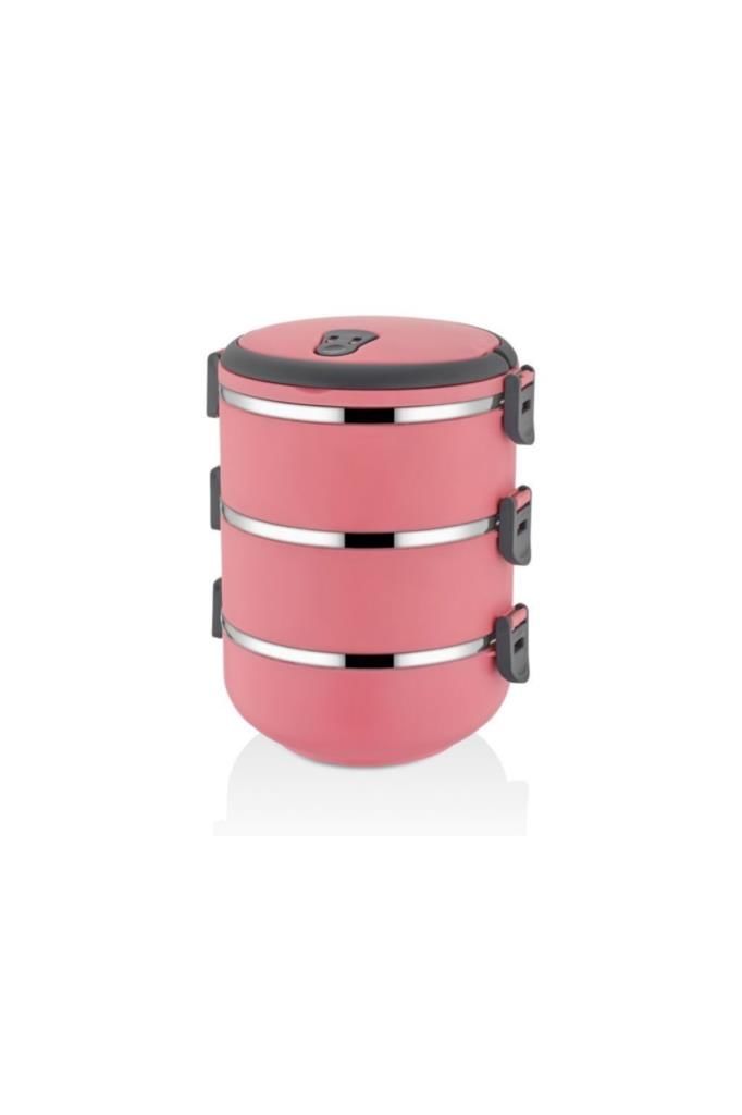 3 Katlı Vakumlu Sızdırmaz Tazelik Sefer Tası Yemek Termosu