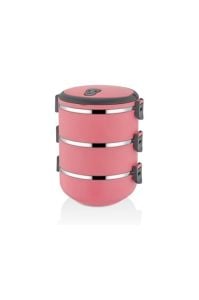 3 Katlı Vakumlu Sızdırmaz Tazelik Sefer Tası Yemek Termosu