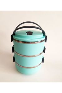 3 Katlı Vakumlu Sızdırmaz Tazelik Sefer Tası Yemek Termosu