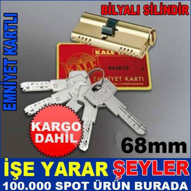 GÜVENLİ DIŞ KAPI KİLİDİ,5 YEDEKLİ TSE GARANTİLİ KALEKİLİT 164BNE