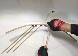 Orijinal Eğitici 75cm Ahşap Ok Yay Takımı +3 Vantuzlu Ok 30 mt Menzil Hassas Nişan Alma Güçlü Gergi