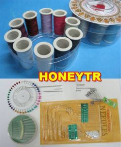 10 FARKLI RENK MAKARALI DİKİŞ İPLİĞİ ve 100 ADET FARKLI ÖLÇÜLERDE İĞNE SET, DİKİŞ NAKIŞ TAMİRAT SETİ