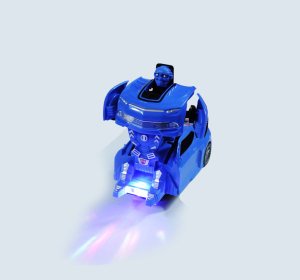 Robota Dönüşebilen Işıklı ve Sesli Pille Çalışan Yarış Arabası - Oyuncak Araba