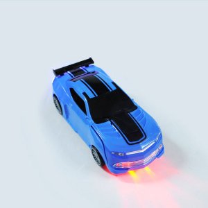 Robota Dönüşebilen Işıklı ve Sesli Pille Çalışan Yarış Arabası - Oyuncak Araba