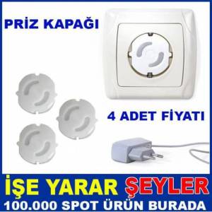Çocuk koruma priz kilidi %100 güvenli 4 adet priz koruma kapağı çocuk güvenliği için priz kapatıcı