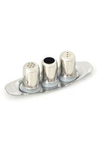 Lüx Gondol Tuzluk Takımı Paslanmaz Çelik Tuzluk ve Kürdanlık