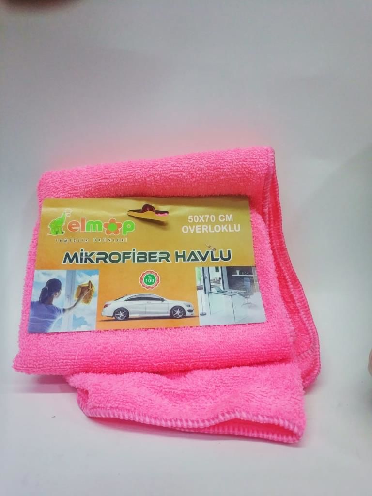 Mikrofiber havlu 50x70cm overloklu
