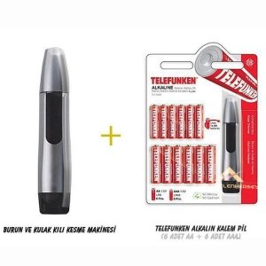 Telefunken 12 Adet Alkalin Pil Seti (6xaa + 6xaaa) Burun Ve Kulak