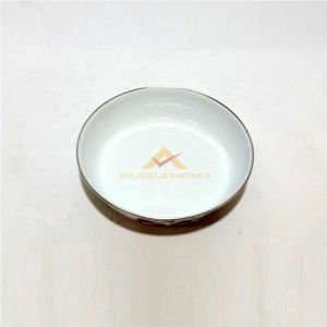 DIŞ YÜZEYİ ÇİÇEK DESENLİ EMAYE MUHALLEBİ TABAĞI NOSTALJİK 18cm RETRO EMAYE TABAK 1.KALİTE SIFIR ÜRÜN