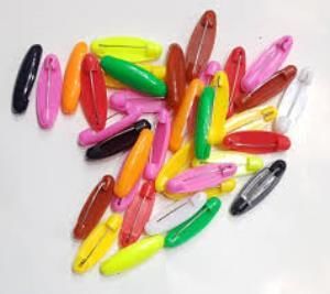 Türban Ve Eşarp İçin Çengelli İğne Plastik Çocuk Korumalı Klipsli