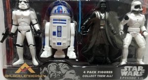 Ücretsiz Kargo PİLLİ IŞIKLI STAR WARS EPISODE VII 4LÜ FİGÜR SET