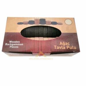 35mm Naturel Ahşap Ağaç Tavla Pulu Takımı No5