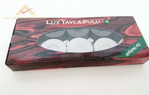 35mm İKİ ZAR HEDİYELİ LUX PLASTİK TAVLA PULU NO4