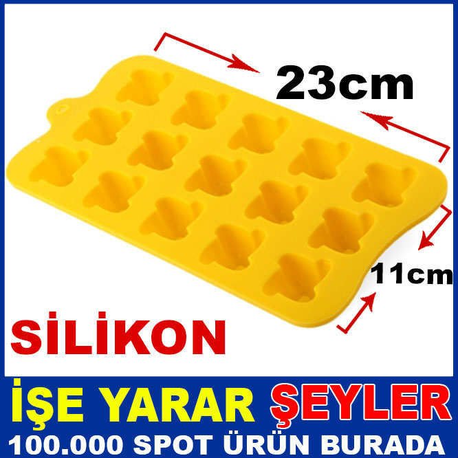 ESNEK SİLİKON PRATİK KULLANIMLI BUZ KALIBI