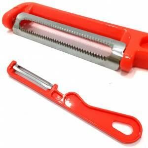 Çelik Bıçaklı Meyve Sebze Soyma Bıçağı Ergonomik Yan Soyacak