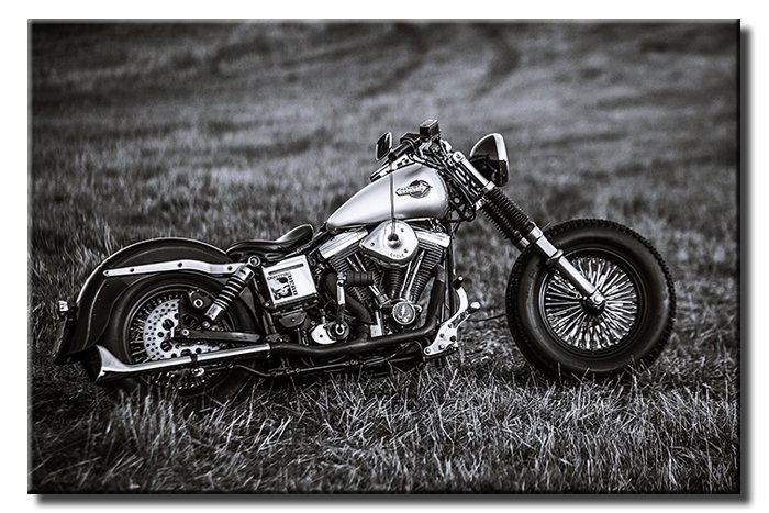 HARLEY D. BOBBER 6 değişen ölçü ORİJİNAL KANVAS TABLO