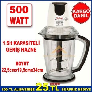 TEFAL MASTERCHOP XXL 500WATT ÇİFT BIÇAKLI ELEKTRİKLİ DOĞRAYICI