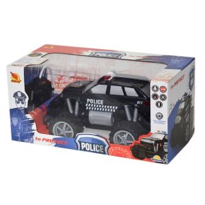 Uzaktan Kumandalı Jumbo Wheels Usb Şarjlı Işıklı Polis Arabası - Pick Up