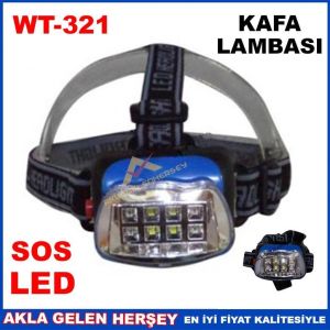 WT-321 SU GEÇİRMEZ SÜPER PARLAK KAFA LAMBASI