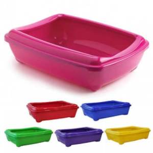 Geniş Hacimli Konforlu Kedi Kumluğu Kürek Hediyeli Kedi Tuvaleti 49x38cm