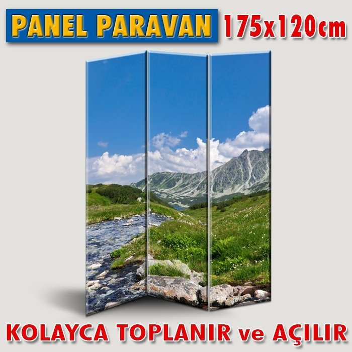 GÖRSELLİ KATLANIR PANEL BÖLME SİSTEMİ - BAHARIN NEHİR GÜZELLİĞİ