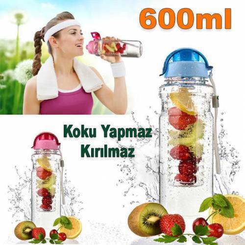 Orjinal Detox Matara Asla Kırılmaz ve Koku Yapmaz 600ml
