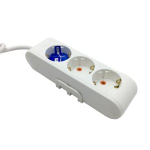 Viko Topraklı 3'lü Grup Priz Çocuk Korumalı Uzatma Kablosu 1m