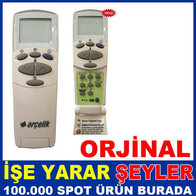 ARÇELİK - BEKO ORJİNAL KLİMA KUMANDASI KAPAKLI