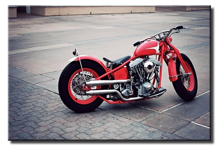HARLEY CAFE RACER 6 değişen ölçü ORİJİNAL KANVAS TABLO