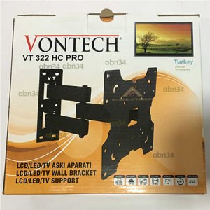 LED TV-LCD Televizyonlar için Çift Kollu Hareketli Katlanabilir TV Askı Aparatı VT 322 HC PRO