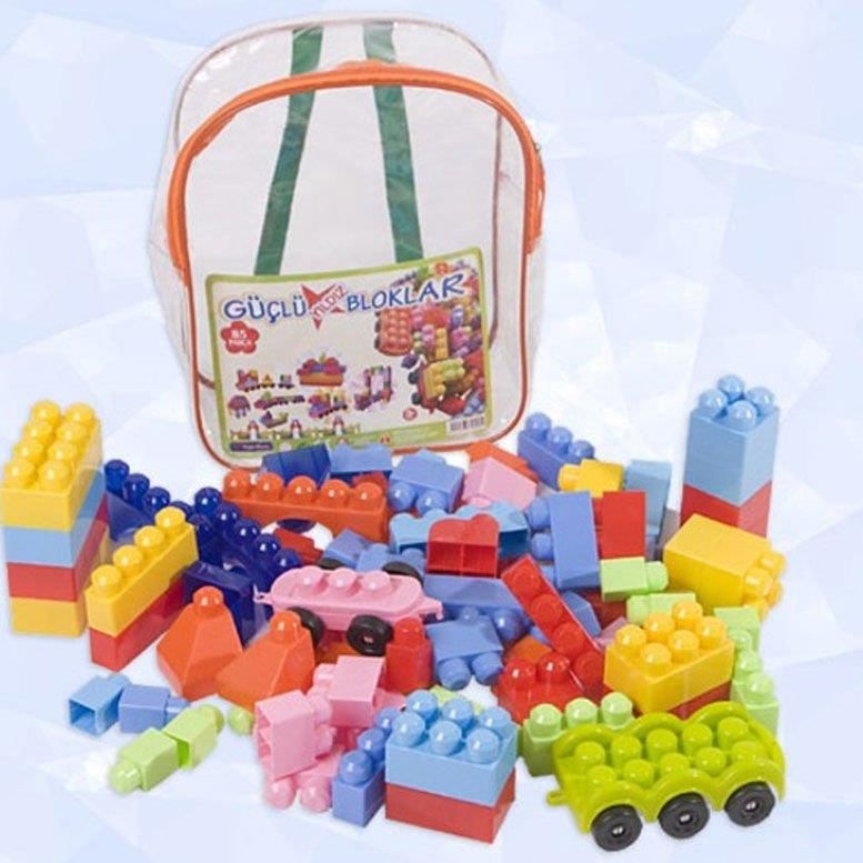 85 Parça iri parçalı lego set Güçlü Yıldız Bloklar Kaliteli Plastik Sırt Çantalı Büyük Boy Legolar