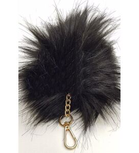 Sevimli Sempatik Tüylü Yuvarlak Ponpon Anahtarlık ve Çanta Aksesuarı