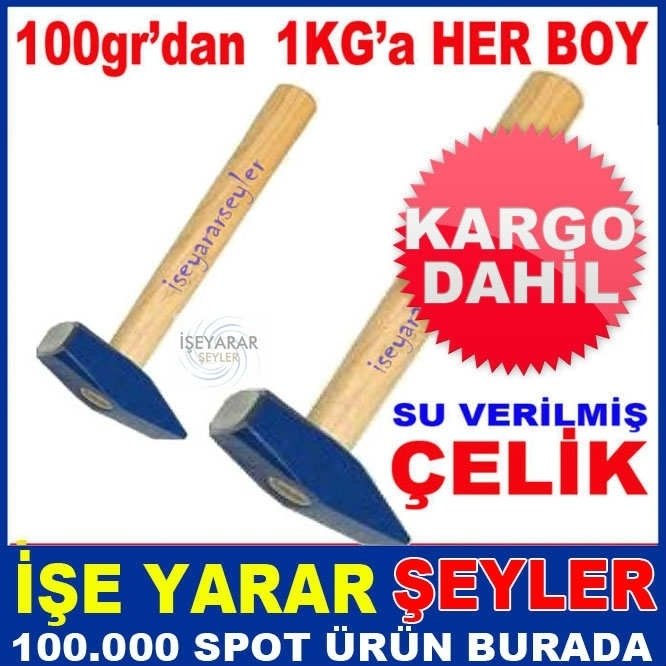 AHŞAP SAPLI ÇELİK ÇEKİÇ 200gr EN İYİ FİYAT-KD