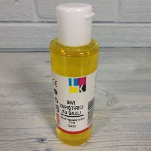 Sarı Renk Slime Yapımına Uygun Su Bazlı Sıvı Yapıştırıcı Küçük 70ml Leyli Jel Kokusuz Slime Jel
