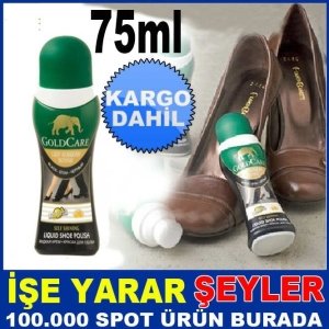 GOLD CARE SİYAH 75ml LİKİT AYAKKABI BOYASI KD