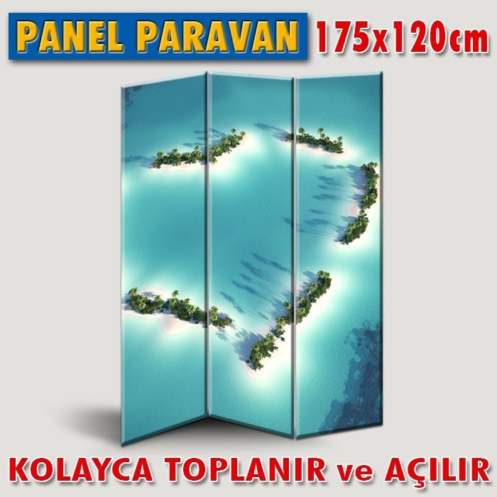 GÖRSELLİ KATLANIR PANEL BÖLME SİSTEMİ - TURKUAZ KALP ADASI
