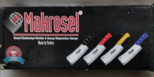 MAKROSEL Kasap Satırı Paslanmaz Çelik %100 Yerli Antibakteriyel Kırılmaz Ürün