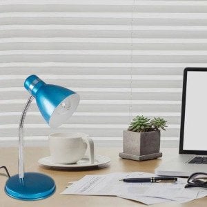 Modern Dekoratif Masa Lambası Oynar Başlıklı Spiralli Nisa Luce Çalışma Masa Lambası Abajur