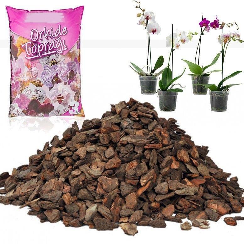 3 Litre Organik Doğal Karışım Orkide Toprağı 1. Sınıf Dezenfekte Orkide Harcı Torf