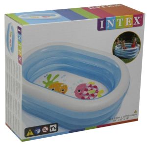 İntex Şeffaf Oval Havuz 163X107x46 cm