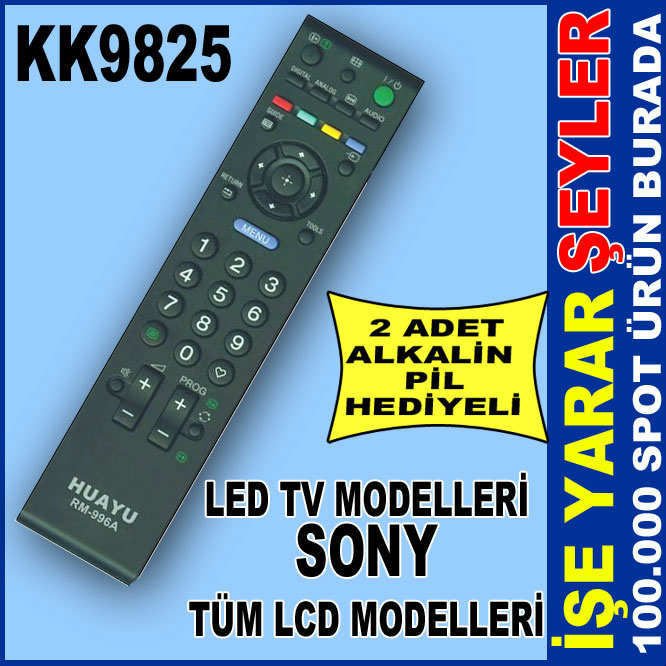 SONY LCD TV ORJİNAL TELEVİZYON KUMANDASI RM-715A