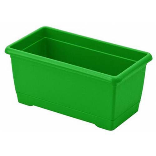 1.KALİTE PLASTİKTEN ÜRETİM 30cm DİKDÖRTGEN RENKLİ PLASTİK BALKON SAKSISI RENGARENK ÇİÇEK SAKSILARI yeşil