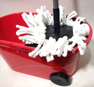 2 Paspaslı Dönerli Mop Çekçekli Tekerlekli Büyük Kova Otomatik Mikrofiber Temizlik Yeni Nesil Paspas