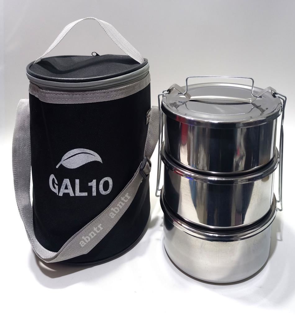 Isı Korumalı Çanta Hediyeli Sefer tası 3-4 Kişilik 16cm 3lü izoleli Yemek Taşıma Çantası + Sefertası