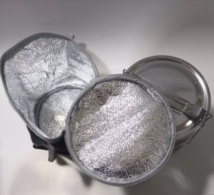 Isı Korumalı Çanta Hediyeli Sefer tası 3-4 Kişilik 16cm 3lü izoleli Yemek Taşıma Çantası + Sefertası