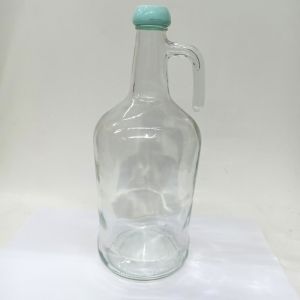 3000 CC Galon Yağlık Sirkelik Saklama Cam Şişe Plastik Kapaklı