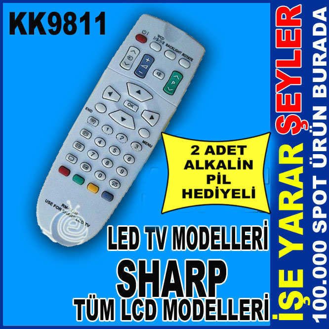 SHARP LCD TV ORJİNAL TELEVİZYON KUMANDASI 717