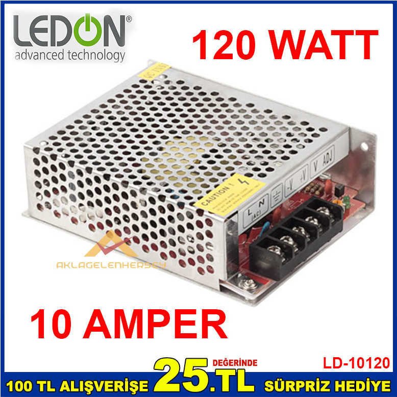120 VOLT 10 Ah AMPER TRAFO ADAPTÖR GÜÇ KAYNAĞI