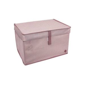 Alas Mini Katlanır Kumaş Saklama Kutusu 40x30x26 Çok Amaçlı Kapaklı Kumaş Kutu Duvarlı Hurç Sandık