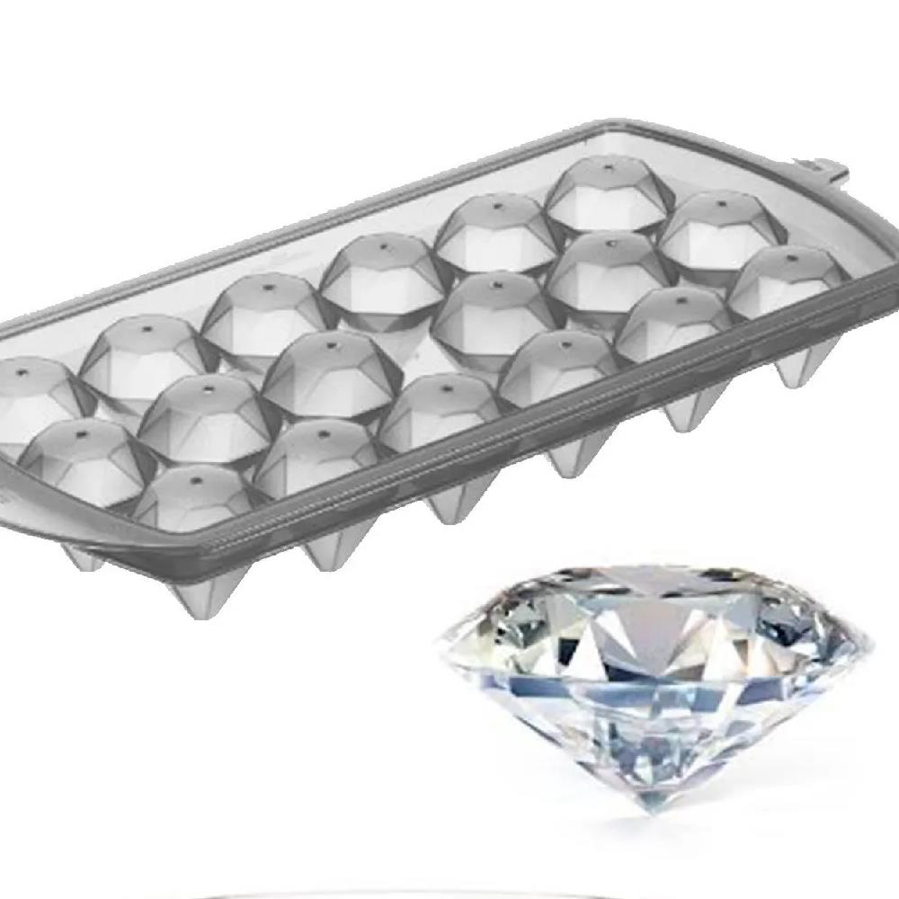 Elmas Şeklinde 18'li Buz Kalıbı Şeffaf